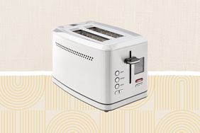 collage of silver toaster
