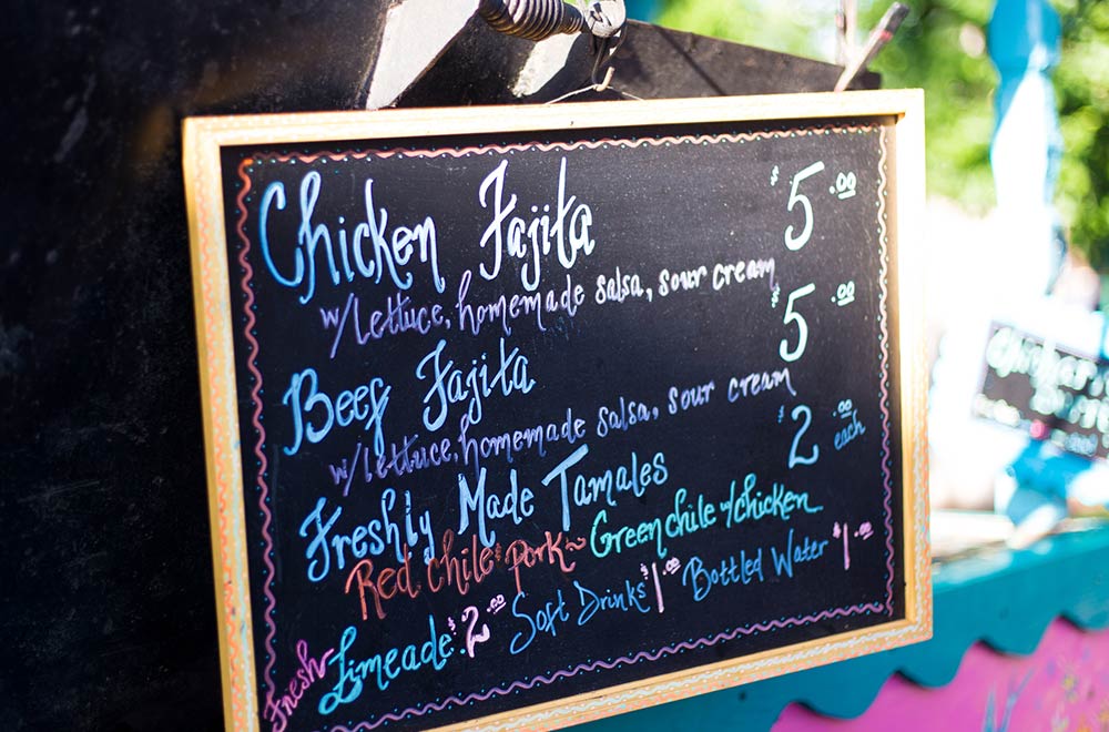 Food Truck Menu